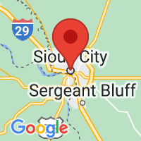 Map of Sioux City, IA US